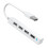 4  USB 2.0 Splitter Extension Cable USB Hub USB 2.0 Docking Station Adapter for Mouse Keyboard PC Laptop White 1