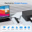 4  USB 2.0 Splitter Extension Cable USB Hub USB 2.0 Docking Station Adapter for Mouse Keyboard PC Laptop White 7