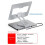 360 Rotatable 10  Docking Station with USB Hub Card Reader RJ45 for Laptop Foldable Universal Bracket Holder 7