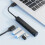 4  USB 2.0 Splitter Extension Cable USB Hub USB 2.0 Docking Station Adapter for Mouse Keyboard PC Laptop White 2