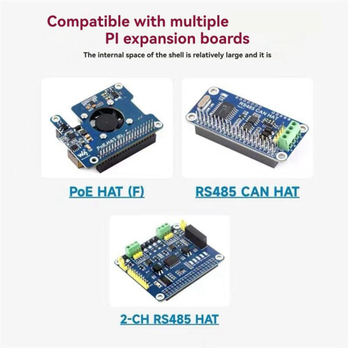For Raspberry Pi 5 7-Inch Touch Display 2 Shell Protective Cover for Raspberry Pi 5 and Multiple 7inch Screens 2