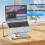 360 Rotatable 10  Docking Station with USB Hub Card Reader RJ45 for Laptop Foldable Universal Bracket Holder 4