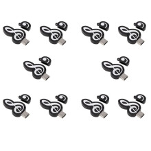 10X USB 2.0 Stick Cute Cartoon Memory Stick Music Notes Symbol USB 2.0 Memory External USB Flash Drive Memory Stick 16GB
