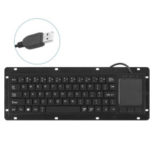 Industrial USB Touch Board Keyboards with Touchpad and High Durability Trackpad for Medicals and Security Systems