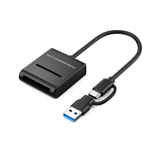 MSATA Easy Drive Cable Type C  USB3.1 External Hard Drive Enclosure 6Gbps High Speed Solid State Drive Cable,B