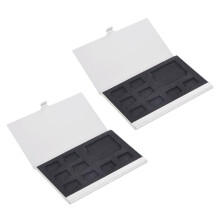 2X 9 Micro- / -Speicherkartenhalter Box Protector MetallgehäUse 8 Tfand1