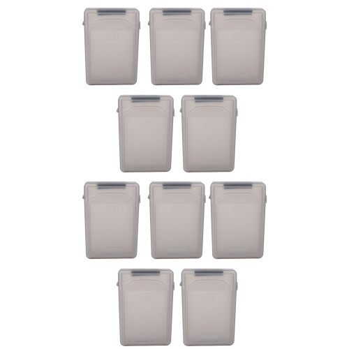 10pcs 3.5 inch IDE  HDD Hard Drive Disk Plastic Storage Box Case Enclosure Cover Gray
