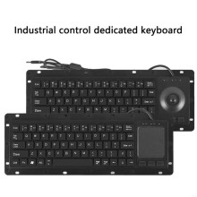 Teclados Táctiles USB Industriales con Panel Táctil y Trackpad de Alta Durabilidad para Sistemas Médicos y de Seguridad.