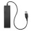2X Ultra Mince Hub USB 4  USB 2.0 Hub Noir 2