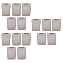 15Pcs 3.5 Inch IDE HDD Hard Drive Disk Plastic Storage Box Case Enclosure Cover Gray