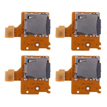 4X Micro- TF Card Slot Socket Board Replacement for Game Console Card Reader Slot Socket