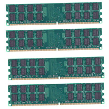 4X DDR2 4GB Memory RAM 1.5V 800MHZ PC2-6400 240 Pin Desktop DIMM Unbuffered Non-ECC for Motherboard Desktop