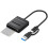 MSATA Easy Drive Cable Type C  USB3.1 External Hard Drive Enclosure 6Gbps High Speed Solid State Drive Cable,B 2