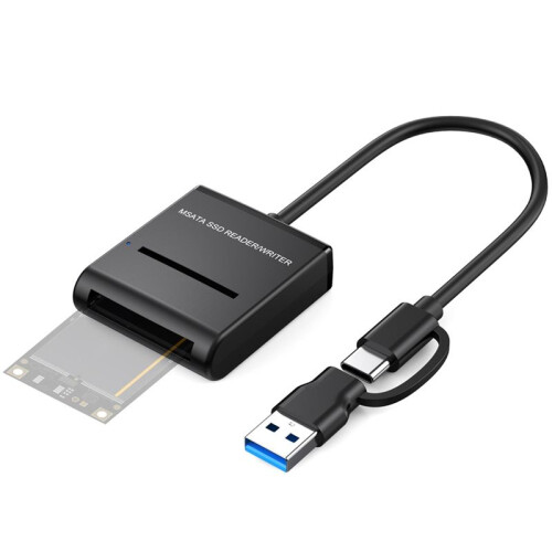 MSATA Easy Drive Cable Type C  USB3.1 External Hard Drive Enclosure 6Gbps High Speed Solid State Drive Cable,B 1