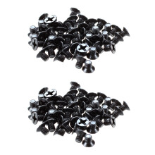 100 Pcs M3X4mm Screws Replacement Black for Laptop Hard Drive