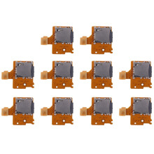 10X Micro- TF Card Slot Socket Board Replacement for Game Console Card Reader Slot Socket
