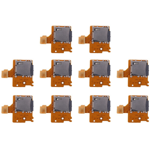 10X Micro- TF Card Slot Socket Board Replacement for   Game Console Card Reader Slot Socket