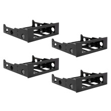 4pcs 3.5 to 5.25 Hard Drive Drive Bay Front Bay Bracket Adapter,Mount 3.5 Inch Devices in 5.25in Bay