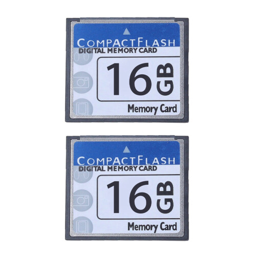 2X Professional Scheda di Memoria Compact Flash Da 16 Gb (Bianco E Blu)