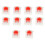 100Pcs Plastic for  Red 3 Pin MX RGB Mechanical  Keyboard Replacement 8