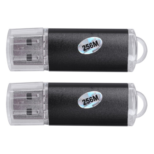 2X 256 Mo USB 2.0 Flash U Disque Noir 1