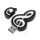 2X USB 2.0 Stick Cute Cartoon Memory Stick Music Notes Symbol USB 2.0 Memory External USB Flash Drive Memory Stick 4GB 4