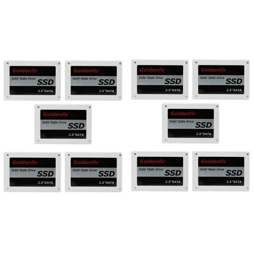 10X Goldenfir SSD 64GB SSD 2.5 Hard Drive Disk Disc Solid State Disks 2.5Inch Internal SSD