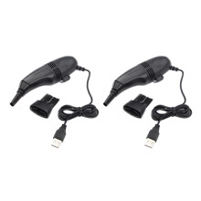 2X  USB Vacuum KEYBOARD DUST Cleaner for Laptop PC Computer - Family Office PC Keybard Cleaner Tool-Black