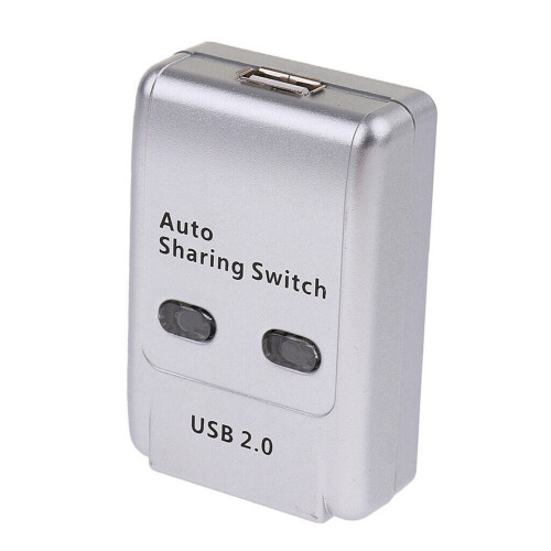FJGEAR 2X USB 2.0 Auto Sharing  2 Port HUB Adapter Switcher for 2 PC Printer USB  Devices Support Windows 2