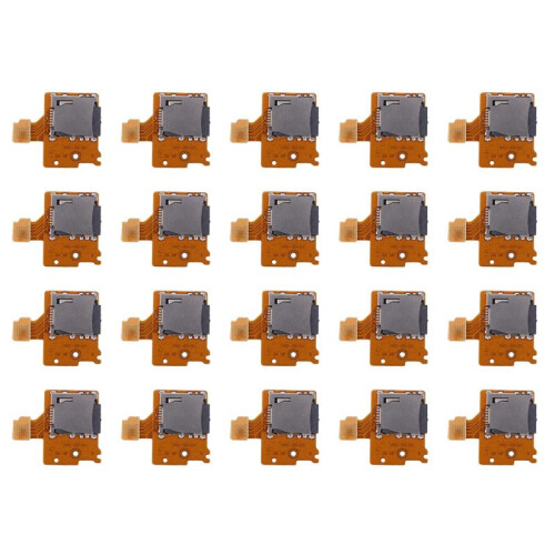 20X Micro- TF Card Slot Socket Board Replacement for   Game Console Card Reader Slot Socket