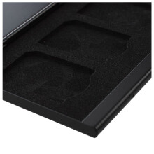 2X Custodia per La Trasmissione del Caso Custodia per Schede di Memoria Storage Alu. per TF Flash per Nero 6SD