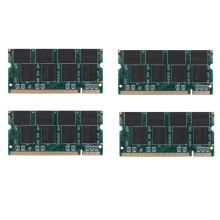 4X Memoria RAM per Laptop da 1 GB DDR1 SO-DIMM 200PIN DDR333 PC 2700333 MHz per Notebook Sodimm Memoria