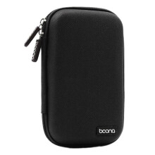 3X BOOna PrzenośNy Schowek Wodoodporna Torba do Przechowywania 2,5-Calowego PrzenośNego Dysku Twardego Zasilacz USB Dable Zestaw SłUchawkowy Czarny