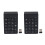 2X Numeric Keypad,18 Keys Wireless USB Number Pad Keyboard with 2.4G  USB Numeric Receiver Black 1