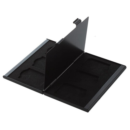 2X Case Transmission Case Memory Card Storage Alu Protection. for  TF Flash for Black 6SD 2
