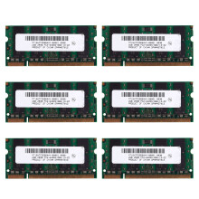 6X 2GB DDR2 PC2-6400 800MHz 200Pin 1.8V Laptop Memory SO-DIMM Notebook RAM