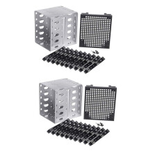 2X 5,25 Inch Tot 5 x 3,5 Inch HDD-Kooirek Harde Schijf Schijfbehuizing Harde Schijf Schijflade Caddy-Adapter