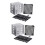 2X 5,25 Polegadas um 5 x 3,5 Polegadas  HDD Cage Rack Gabinete de Disco Rígido Bandeja de Disco Rígido Adaptador Caddy 1