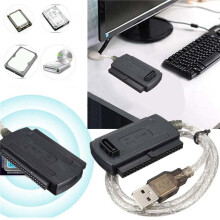 3X USB 2.0 Male to IDE 2.5 inch 3.5 inch Converter Adapter Cable Hard Drive HDD Black