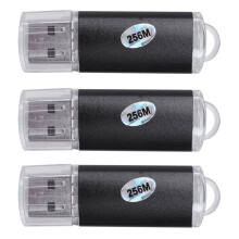 3X 256 MB USB 2.0 Flash U Disk Black