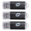 3X 256 MB USB 2.0 Flash U Disk Black 2