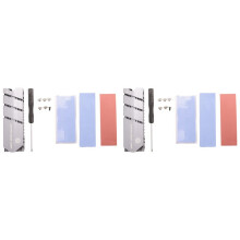 2X JEYI M.2 Ssd Nvme Ngff Heat Sink Aluminum Heatsink with Thermal Pad for M2 2280 Ssd Hard Disk Desktop Pc