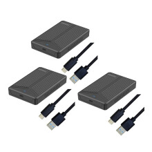 3X USB 3.1 Mobile Hard Disk Box 2.5 Inch Hard Disk Box SSD Enclosure Support 15mm Hard Drive for Computer Notebook