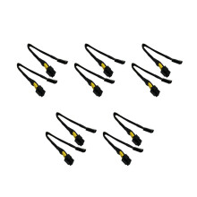 10 Pcs LP4  Male to CPU 8 Pin (4+4) EPS-12V Power Adapter Converter Sleeved Cable 13-Inch(33cm)