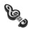 2X USB 2.0 Stick Cute Cartoon Memory Stick Music Notes Symbol USB 2.0 Memory External USB Flash Drive Memory Stick 4GB 6