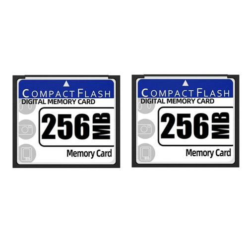 2X 256MB Compact Flash Memory Card for Camera, Advertising Machine, Industrial Computer Card