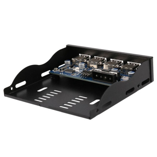 2pcs 3.5 Inch Floppy Bay 4  USB 2.0 Hub USB2.0 Front Panel Expansion Adapter Connector Bracket with 9Pin Cable 2