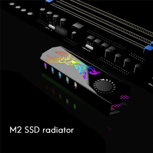 3X M2 SSD Heatsink Koelvest 5V ARGB M.2 2280 Solid State Disk Harde Schijf Radiator Koelventilator Thermische Pad