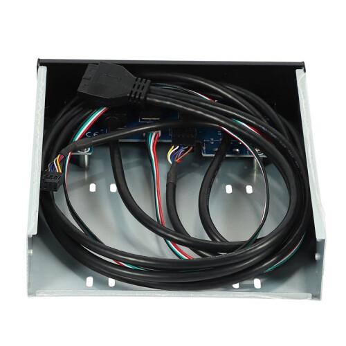 2X USB 3.0 2 Port Optical Drive Front Panel Expansion Adapter USB 3.0 Hub +HD Audio+Power  Button