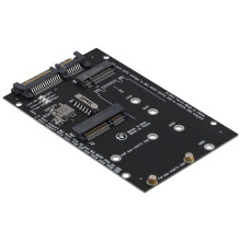 M.2 NGFF MSATA SSD Till 2,5 Tum 3.0 Adapter 2 I 1 Omvandlarkort för BäRbar Dator
